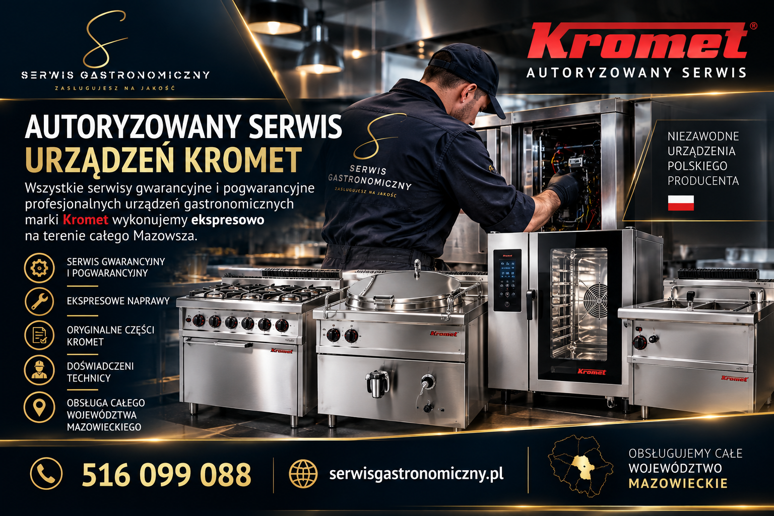Autoryzowany serwis Kromet na Mazowszu